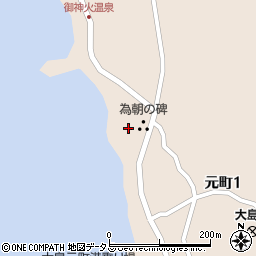 東京都大島町元町トンチ畑周辺の地図