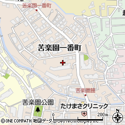 兵庫県西宮市苦楽園一番町周辺の地図