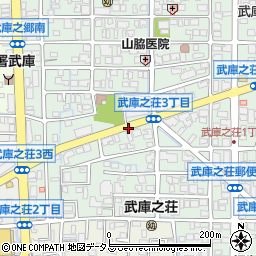 武庫之荘3丁目周辺の地図