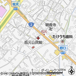 兵庫県加古川市野口町坂元588周辺の地図
