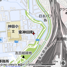 大阪府寝屋川市東神田町5-5周辺の地図