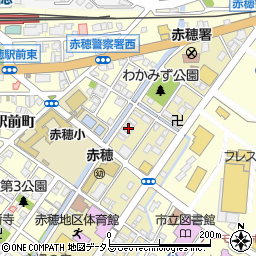赤穂田中塾周辺の地図