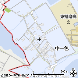 兵庫県加古郡稲美町中一色170周辺の地図
