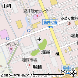 静岡県袋井市堀越548周辺の地図