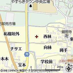京都府木津川市山城町上狛風呂田周辺の地図