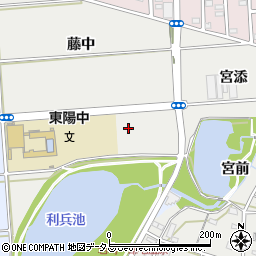 愛知県豊橋市岩崎町（野田）周辺の地図