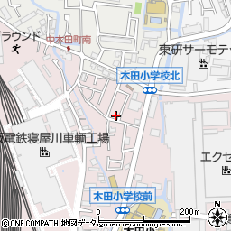 大阪府寝屋川市木田元宮1丁目4-7周辺の地図