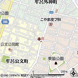 愛知県豊橋市牟呂公文町1-5周辺の地図