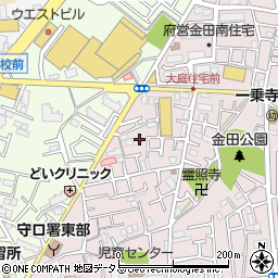 大阪府守口市金田町1丁目68周辺の地図