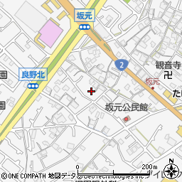 兵庫県加古川市野口町坂元610-3周辺の地図