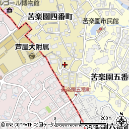 兵庫県西宮市苦楽園四番町3-11周辺の地図