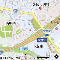 上野ハウス周辺の地図