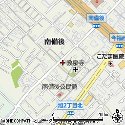 兵庫県加古川市加古川町南備後62周辺の地図