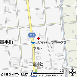 静岡県浜松市中央区貴平町218周辺の地図