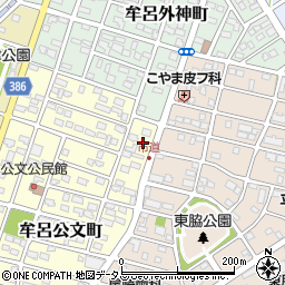 愛知県豊橋市牟呂公文町1-4周辺の地図