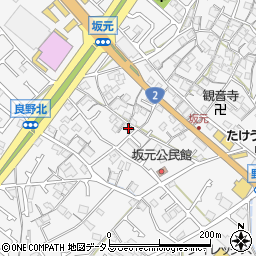 兵庫県加古川市野口町坂元612周辺の地図