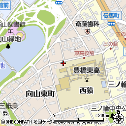 愛知県豊橋市向山東町121周辺の地図
