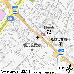 兵庫県加古川市野口町坂元587周辺の地図