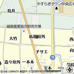 京都府木津川市山城町上狛（柘榴垣外）周辺の地図