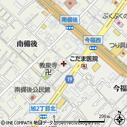 兵庫県加古川市加古川町南備後261周辺の地図