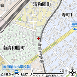 大阪府吹田市南清和園町2-24周辺の地図