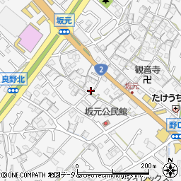 兵庫県加古川市野口町坂元604周辺の地図