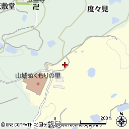 京都府木津川市山城町上狛天竺堂周辺の地図