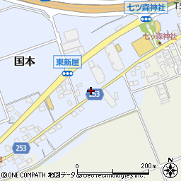 静岡県袋井市国本2788-1周辺の地図