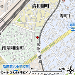 大阪府吹田市南清和園町2-26周辺の地図