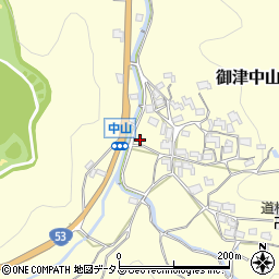岡山県岡山市北区御津中山周辺の地図