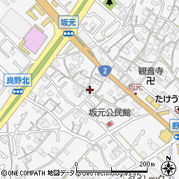 兵庫県加古川市野口町坂元604-2周辺の地図