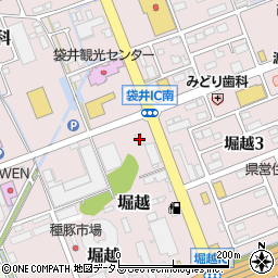 静岡県袋井市堀越545周辺の地図