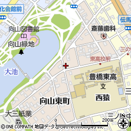 愛知県豊橋市向山東町67周辺の地図