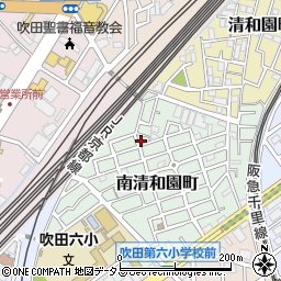 大阪府吹田市南清和園町18-5周辺の地図