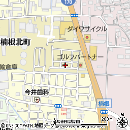 大阪府寝屋川市楠根北町8周辺の地図