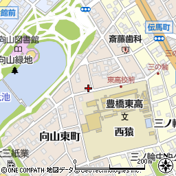愛知県豊橋市向山東町63周辺の地図