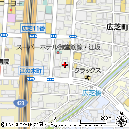 セントラル江坂広芝町周辺の地図