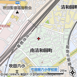 大阪府吹田市南清和園町18-2周辺の地図