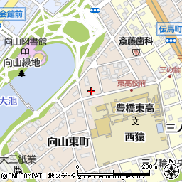 愛知県豊橋市向山東町65周辺の地図