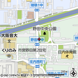 野田中央公園トイレ周辺の地図