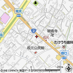 兵庫県加古川市野口町坂元597周辺の地図