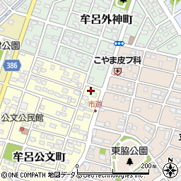 愛知県豊橋市牟呂公文町1-23周辺の地図