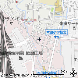 大阪府寝屋川市木田元宮1丁目5-19周辺の地図