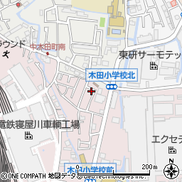 大阪府寝屋川市木田元宮1丁目4-3周辺の地図