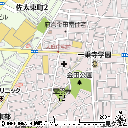 大阪府守口市金田町1丁目62周辺の地図