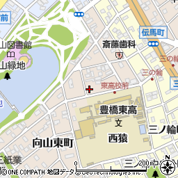 愛知県豊橋市向山東町37周辺の地図
