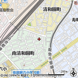 大阪府吹田市南清和園町15-5周辺の地図