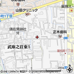 フェリス武庫之荘周辺の地図