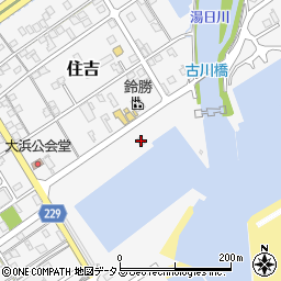 吉田町漁協周辺の地図