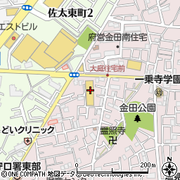 ホワイト急便　金田店周辺の地図